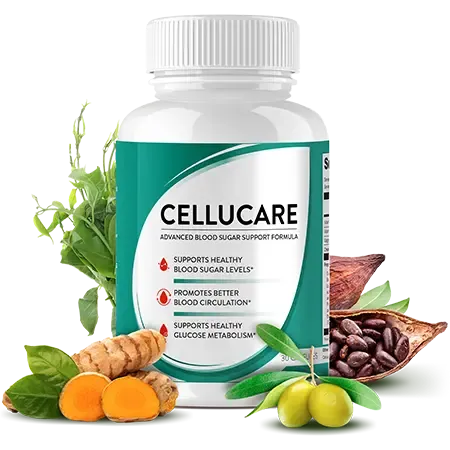 CelluCare blood sugar support supplement bottle